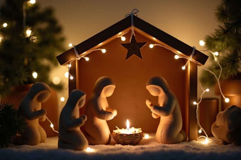 10 Weihnachtskrippen zum Selber Bauen für Zuhause